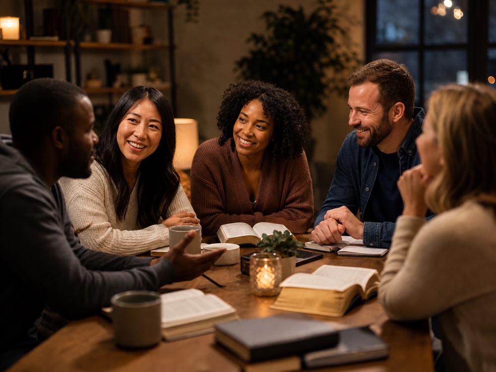 Small group Bible study discussion